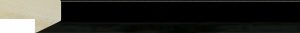 Moulding - 19x35mm - Gloss Black Bevel Edge
