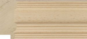 Moulding - 75x33mm Ribbed Raw Obeche