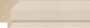 Moulding - 52x35mm Stepped Scoop Open Grain Cream
