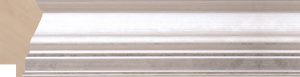 Moulding - 43x24mm Slight Scoop Silver