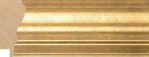 Moulding - 65x29mm Slight Scoop Gold