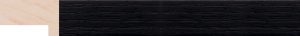 Moulding - 20x33mm - Black Open Grain