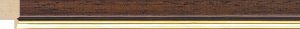 Moulding - 16x11mm - Walnut and Gold