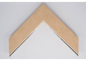 54mm x 20mm Imitation Walnut Foil Moulding with Silver Lip