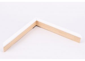 Slim Closed Grain White Box Moulding 36x15mm