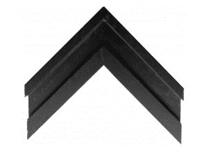 Open Grain Black Trough Tray Moulding