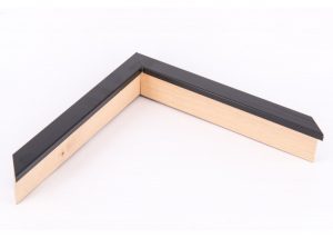 Closed Grain Black Box Moulding