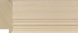 Moulding - 71x29mm Flat with Ribs Raw Obeche