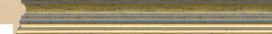 Moulding - 21x13mm - Green and gold