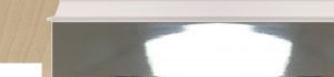 Moulding - 39x30mm - Bright Silver with White back edge