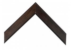1.5" Flat Moulding with Lips- Open Grain Black