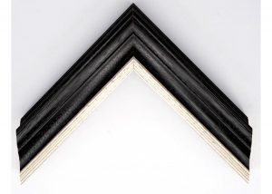 Open Grain Black + Grey Wash + Silver Lip Traditional Moulding