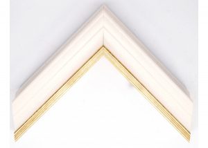 Open Grain Vellum + Gold Lip Traditional Moulding