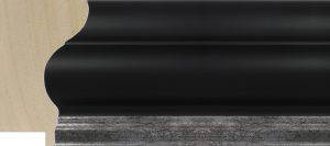 Roma Moulding - 74x45mm - Black Silver SE
