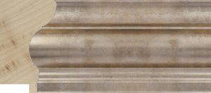Roma Moulding - 74x45mm - Silver
