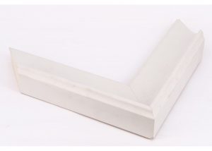 Open Grain White Grey Contemporary Scoop Moulding (DM704)