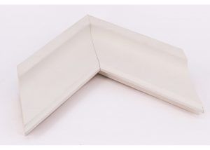 Open Grain White Grey Contemporary Scoop Inner Moulding (DM705) 69x43mm