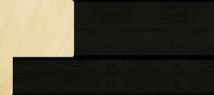 Moulding - 45x58mm Open Grain Black Tray Frame