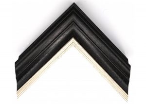 Traditional Shaped Open Grain Black with Wash + Silver Lip