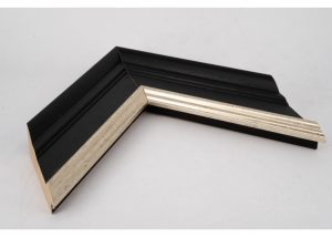 Traditional Shaped Open Grain Black with Wash + Silver Lip
