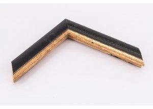 Tuscany Small Black Distressed 23x23mm