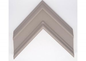 Open Grain Taupe/Mushroom Contemporary Reverse Moulding