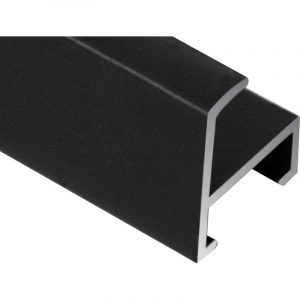 7mm 'Aluminium AP03'  Black Satin
