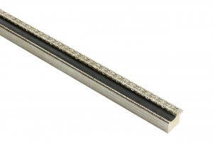 26mm 'Burlington' Sterling Silver with Matt Black