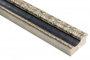 68mm 'Burlington' Sterling Silver with Matt Black