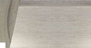 Polymer Moulding - 88x37mm Angled Silver