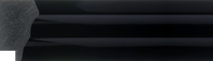 Polymer Moulding - 48x31mm Gloss Black 2 step profile