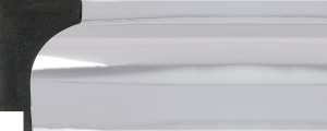 Polymer Moulding - 67x42mm - Gloss Silver Scoop