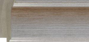 Polymer Moulding - 80x30mm - Flat Silver