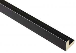 12mm 'Soho' Gloss Black 21mm rebate FSC 100%