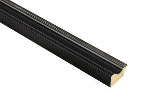 41mm 'Langham Mono' Satin Black Silver Sight Edge