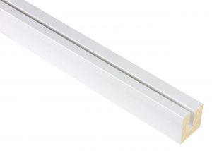 10mm 'Panel Tray' Matt White 4mm Rebate FSC 100%