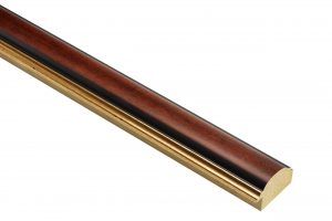 40mm 'Ludlow' Toned mahog Gld s/edge FSC 100%