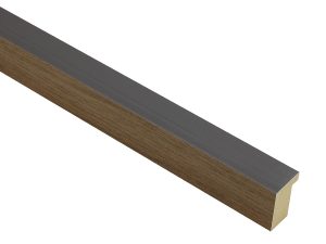 23mm 'Nordic' Dark Grey & Walnut
