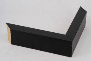 Deep Rebate 30mm x 58mm Black Closed Grain Moulding