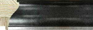 Aquila Wooden Moulding – 54x35mm – Charcoal Scoop with Silver