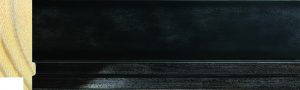 Athens Moulding – 50x20mm – Black Slate with Pewter Lip