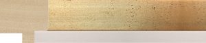 Wooden Moulding – 35x39mm – Gold Leaf with White Lip