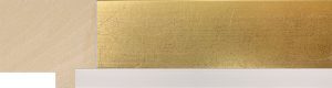 Wooden Moulding – 45x49mm – Gold Leaf with White Lip
