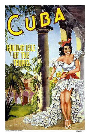 Cuba Vintage Travel Poster