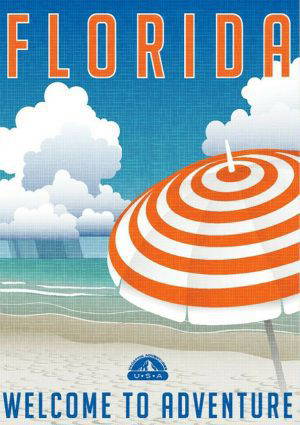 Florida Vintage Travel Poster
