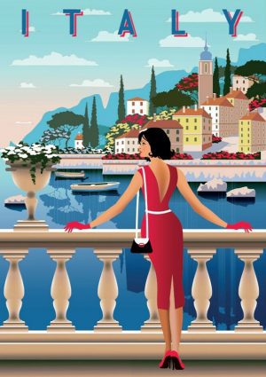 Italia Vintage Travel Poster