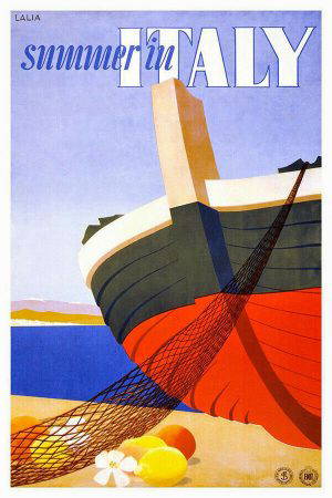 Italia Vintage Travel Poster