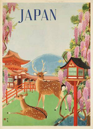 Japan Vintage Travel Poster