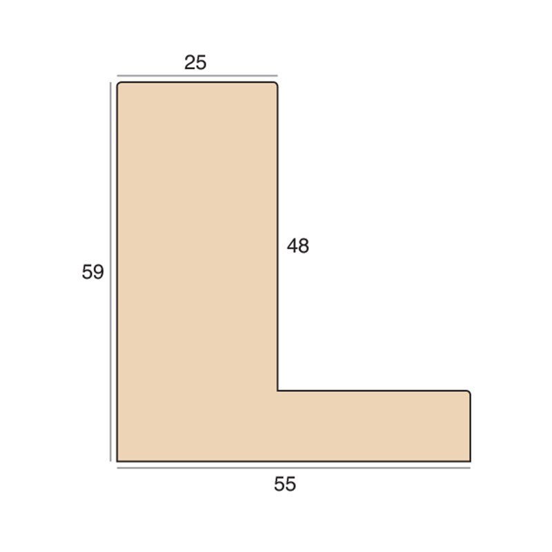 25x59mm 'Bare Wood' Ayous FSC 100%