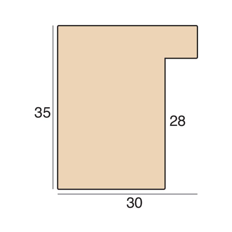 30mm 'Albany' Denim Black FSC 100%